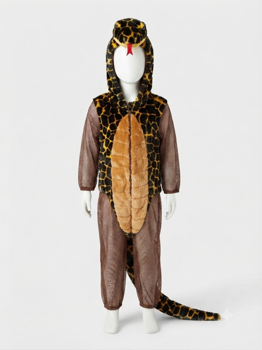 Joe Fresh Novelty Snake Costume Hooded Jumpsuit Animal Party Dress-Up Size M